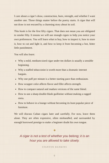 Second interior sample page from The First Fifty